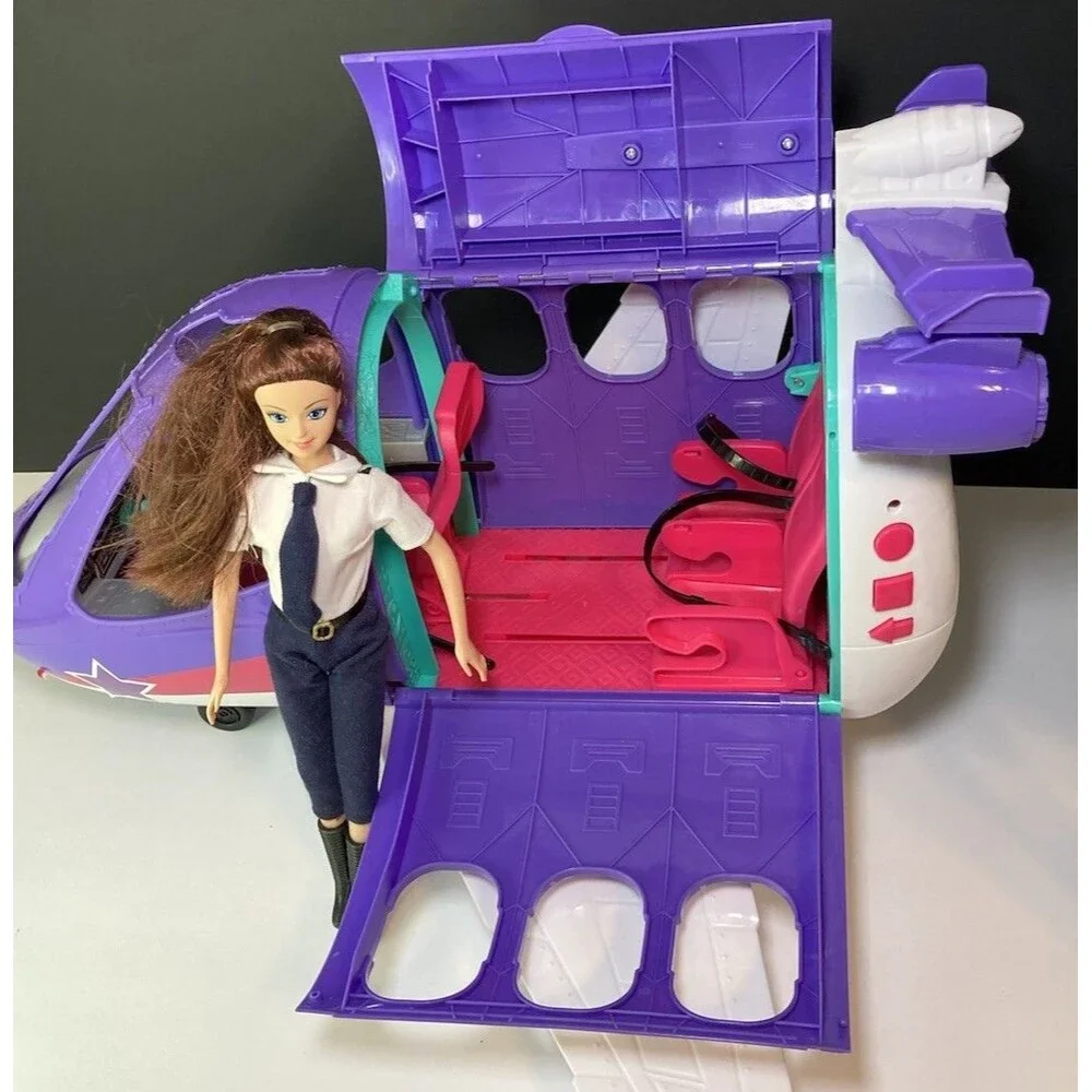Kid Connection Jet Airplane with Doll Pilot & Working Sounds & Lights - Picture 1 of 11